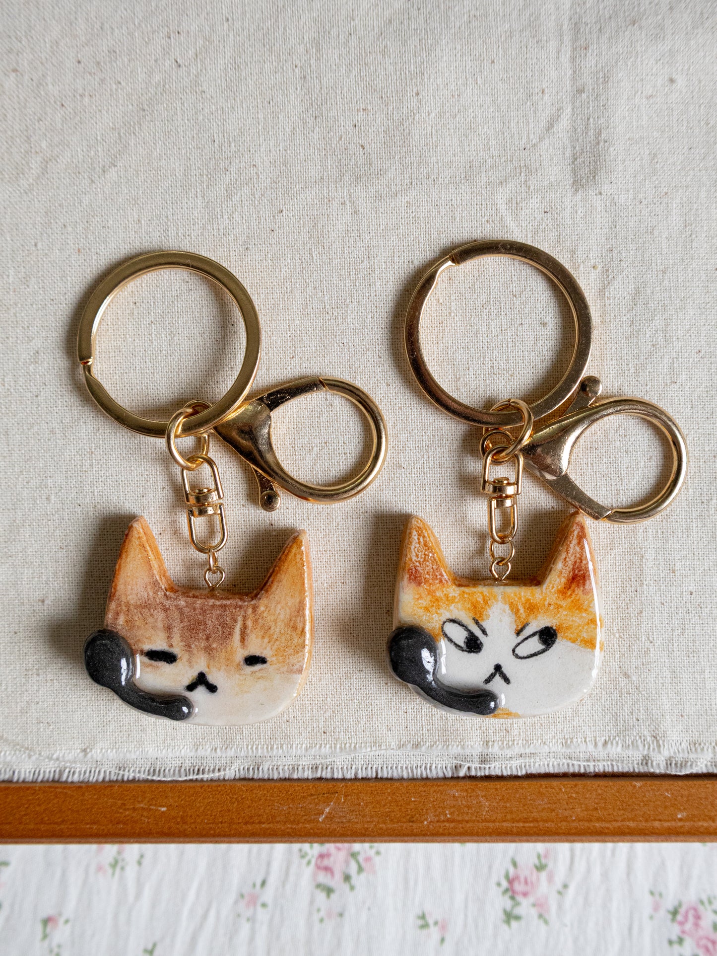 Customer Service Staff Cosplay Keychain