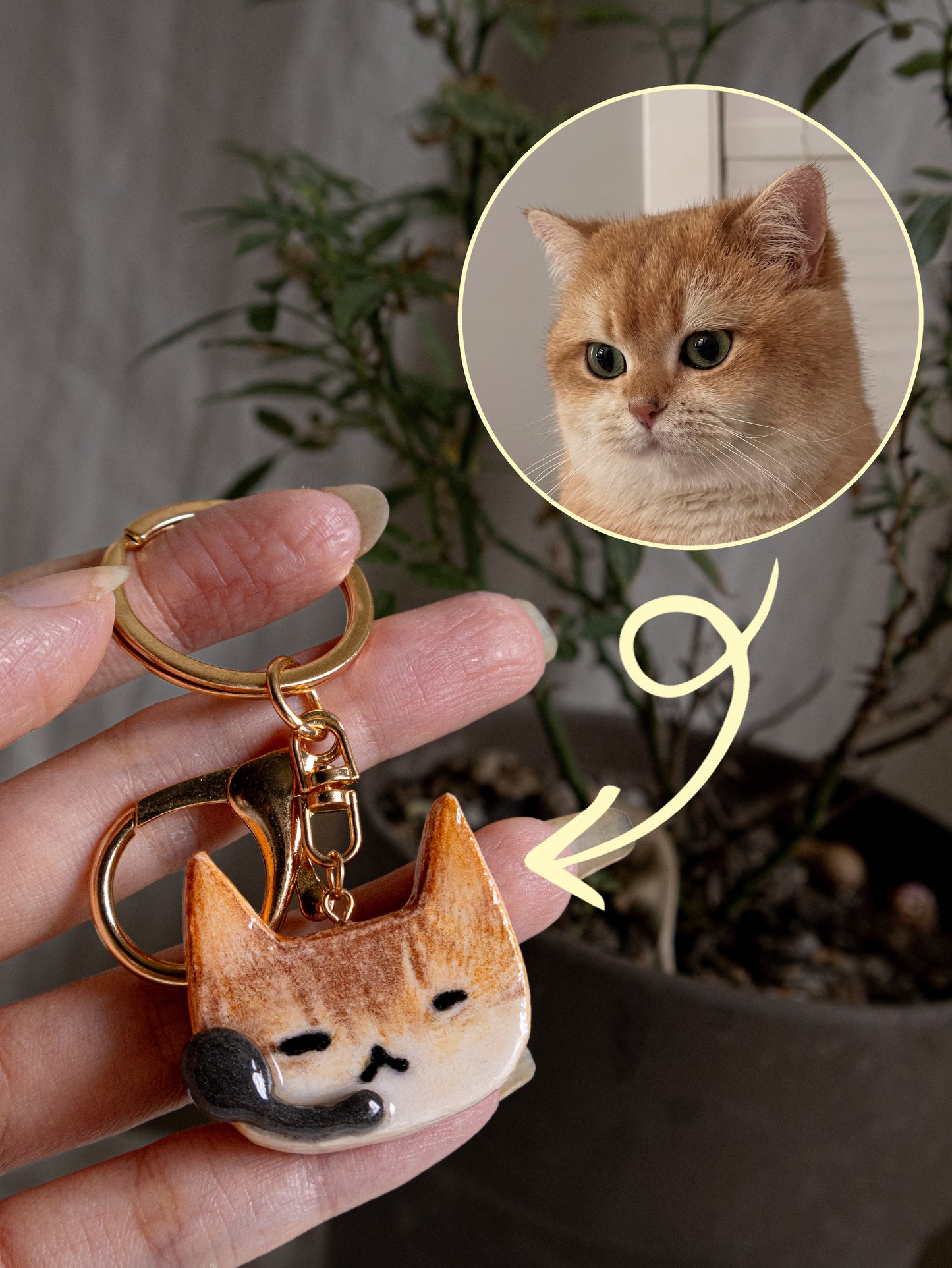 Customer Service Staff Cosplay Keychain